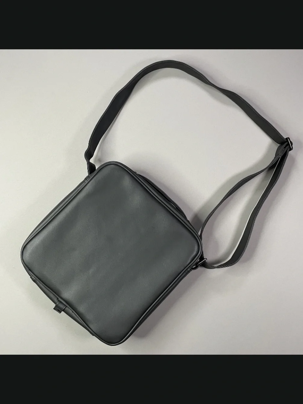 Cadillac Cross Body Bag black leather car storage case messenger